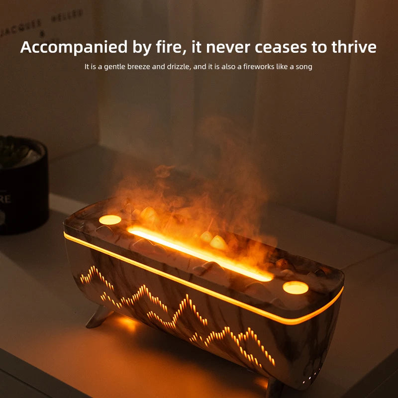 Dual Nozzles Aroma Diffuser Electric Air Humidifier for Home Flame Light Jellyfish Aromatherapy Machine Essential Oil Diffusers